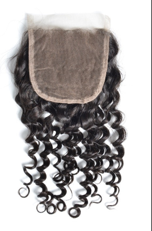 Virgin Curly 4*4 Closure Extensions