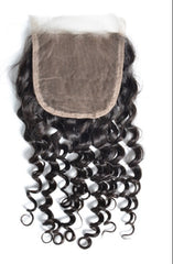 Virgin Curly 4*4 Closure Extensions