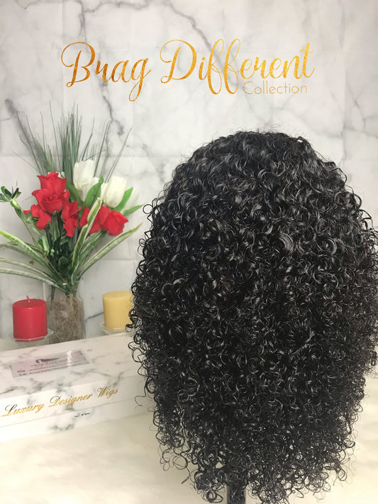 Peruvian Kinky Curly Lace Front Custom Unit