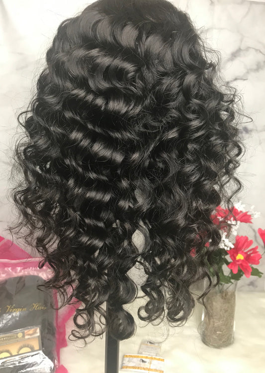 Peruvian Loose Wave Lace Front Custom Unit